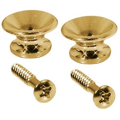 2 ATTACHE-COURROIE DOREES FORME VINTAGE 13mm