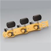 SCHALLER LYRA GRANDTUNE CLASSIC SATIN GOLD EBENE WHITE ROLLER