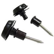 2 ATTACHE-COURROIE DUNLOP STRAPLOK FLUSH MOUNT NOIR