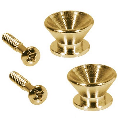 2 ATTACHE-COURROIE DOREES V SPECIAL COURROIE EPAISSE