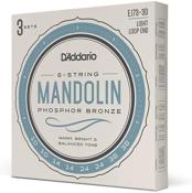 3 JEUX DE CORDES MANDOLINE 10-38 D'ADDARIO EJ73