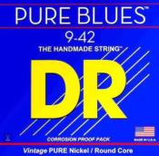 CORDES GUITARE 6 CORDES DR STRINGS PURE BLUES 9-42