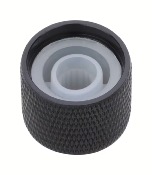 1 BOUTON DOME ROUND NOIR WARWICK METRIQUE 6mm