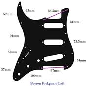 GAUCHER PICKGUARD SSS VINTAGE '62 TORTOISE INTENSE