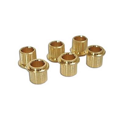 6 RONDELLES DE MECANIQUES A ENFONCER BUSHING DOREES 11x8,8x9,7mm