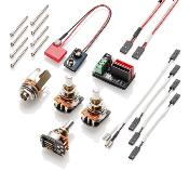 KIT MICROS BASSE 4 CORDES EMG ROBERTO TRUJILLO "RIP TIDE" BLACK CHROME