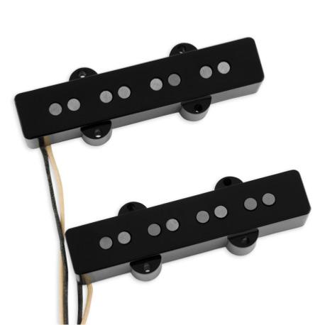 Musiclily Pro - Caches Micros Sans Trous Pour Fender Jazz Bass - Plastique, Noir, Set De 2 (F91.6/R95mm)