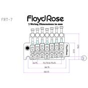 FLOYD ROSE 7 CORDES ORIGINAL CHROME