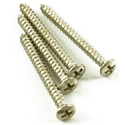 Set of 4 neck plate mounting screws Phillips Nickel
