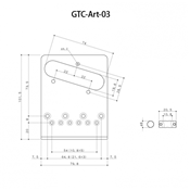 CHEVALET TELE CHROME GOTOH GTC-ART-03