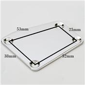 PLAQUE DE FIXATION CORPS/MANCHE 5 COTES CHROME