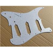 GAUCHER PICKGUARD SSS VINTAGE '62 ARGENT PAILLETE