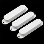 PC-0446-025 Pickup Covers for Stratocaster No Holes White Plastic