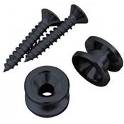 2 ATTACHE-COURROIE D'ADDARIO LAITON NOIRES