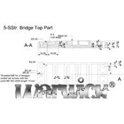 CHEVALET BASSE 2 PIECES WARWICK 5 CORDES CHROME