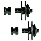 2 ATTACHE-COURROIE WARWICK STRAPLOCK NOIRES