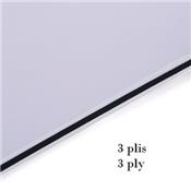 PLAQUE VIBRATO STRAT MODERNE BLANC 3 PLIS