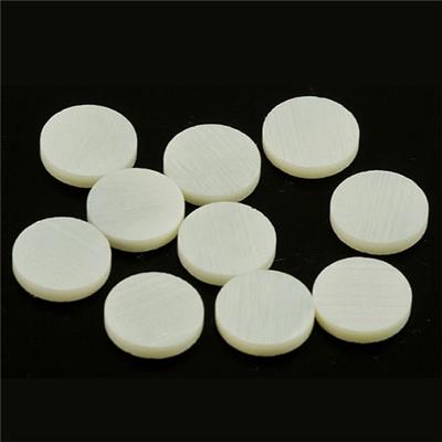10 REPERES DE TOUCHE RONDS DOTS MOTHER OF PEARL 10mm