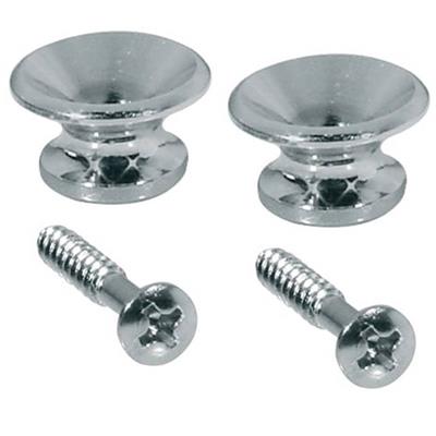 2 ATTACHE-COURROIE CHROME FORME VINTAGE 13mm