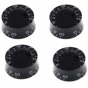 4 BOUTONS LOUPE NOIRS INCURVE US