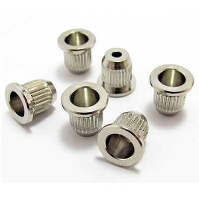 6 BODY FERRULES GUITARE NICKEL 10x8.3x9,5mm