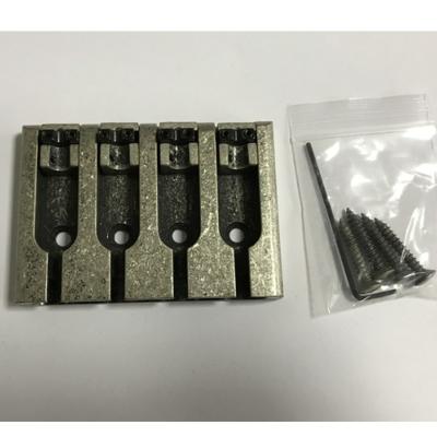 CHEVALET BASSE 4 CORDES TYPE HIPSHOT ANTIQUE SILVER