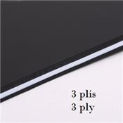 PLAQUE PICKGUARD 45x29cm NOIR 3 PLIS