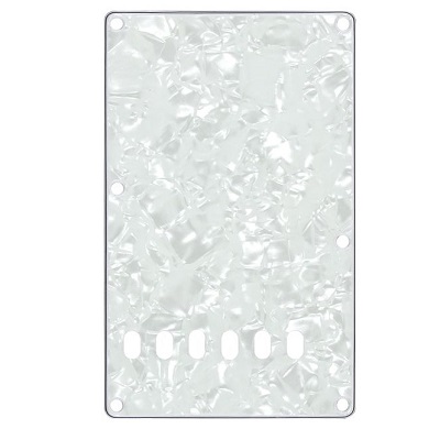 GAUCHER PLAQUE VIBRATO STRAT PEARL WHITE BOSTON