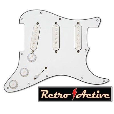 PICKGUARD PRE-ASSEMBLE EMG RA-5 PRO MAVERICK 5 BLANC