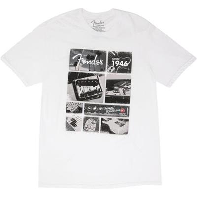 T.SHIRT FENDER VINTAGE PARTS BLANC TAILLE M