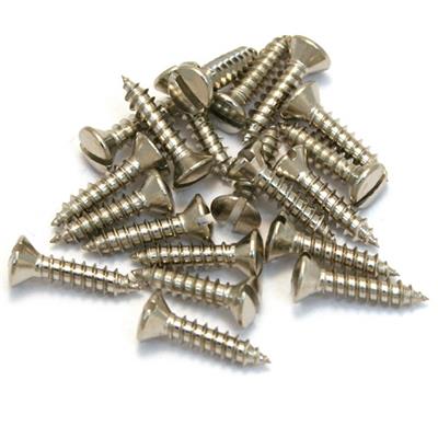 20 VIS NICKEL PICKGUARD ET AUTRE SLOTTED HEAD