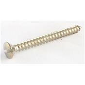4 neck plate mounting screws Nickel slotted heads