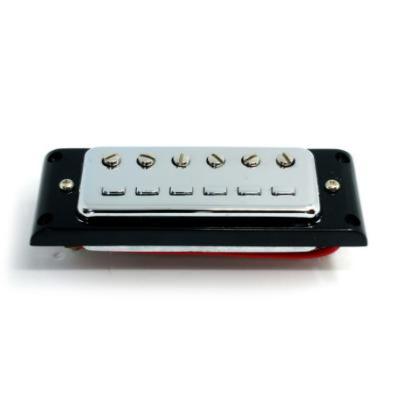MICRO GUITARE TYPE HOFNER CHROME CHEVALET