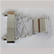 CHEVALET BASSE 4 CORDES HOLLOW BODY EKO STYLE CHROME