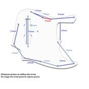 PICKGUARD JAZZ BASS 75' PARCHEMIN 3 PLIS