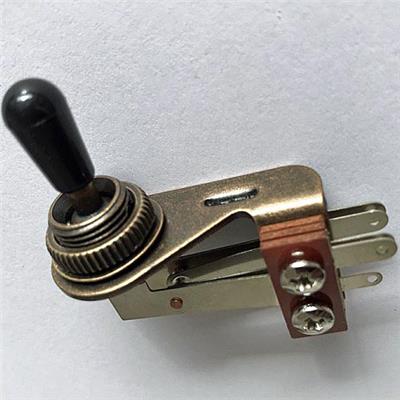 SELECTEUR TOGGLE 3P COUDE ANTIQUE BRASS 3.3mm