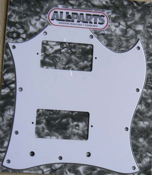 PICKGUARD SG FULL FACE ALLPARTS WHITE ALLPARTS