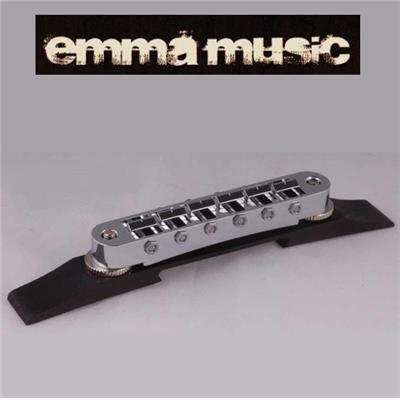 CHEVALET TUNOMATIC GE104B GOTOH CHROME + BASE EBENE