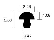 FRETTES NICKEL/ARGENT ELITE 2.06x1.1mm (12x13cm) (6x26cm)