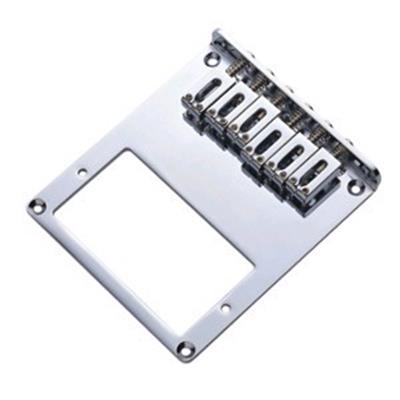 CHEVALET TELE HUMBUCKER CHROME 6 PONTETS ACIER 10.8mm