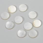 10 REPERES DE TOUCHE RONDS DOTS MOTHER OF PEARL 10mm