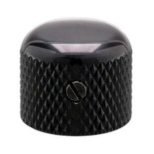 1 BOUTON DOME METAL NOIR GOTH 19x16.4x6mm (VK3)