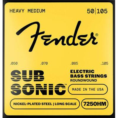 CORDES BASSE 4 CORDES FENDER SUBSONIC 7250HM 50-105
