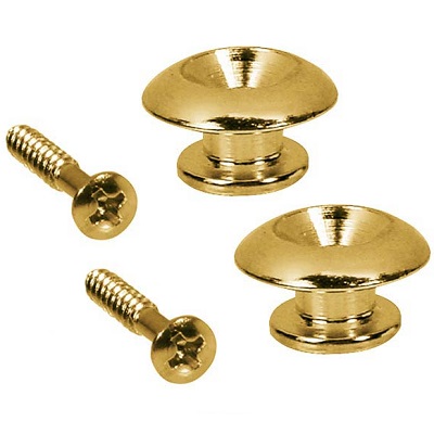 2 ATTACHE-COURROIE DOREES MODERNE 17mm