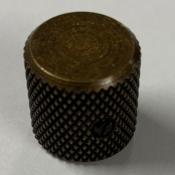 1 BOUTON DOME PLAT ANTIQUE BRASS 18x18x6mm