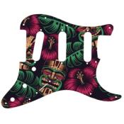 PICKGUARD STRAT SSS STANDARD ALOHA TIKI GRAPHIC WD