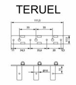 MECANIQUES CLASSIQUE TERUEL NOIR BOUTONS EBENE APARICIO