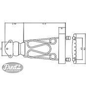 CORDIER TRAPEZE CHROME (115mm)