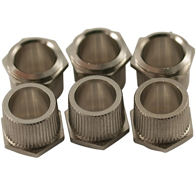 6 OEILLETS MECANIQUES KLUSON NICKEL US FAUX ECROU 8,8x6.35x8mm