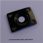 JACK SOCKET BLACK + SCREWS METRIC
